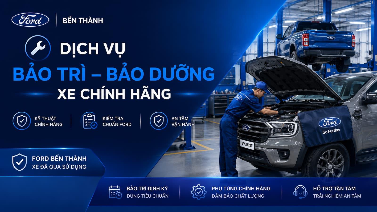 Dịch vụ bảo trì, bảo dưỡng & kiểm tra định kỳ xe đã qua sử dụng